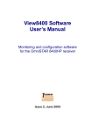 View8400 user manual