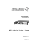 NION CobraNet Hardware Manual