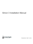 Simon 3 Installation Manual