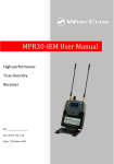 MPR30-IEM User Manual