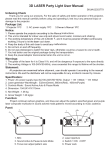 3D LASER Party Light User Manual