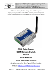 GSM Gate Opener GSM Remote Switch User Manual