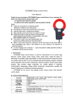 ETCR068B Clamp current sensor User Manual Note: