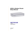 ADSL2+ Modem Router Setup Manual