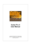 User Manual Guitar Pro 4