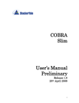 COBRA Slim Users Manual Release 1.0