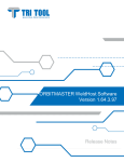 ORBITMASTER WeldHost Software Version 1.64.3.97 Release Notes