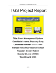 ITGS Project Report - IGCSE-IBDP-IT-IIS