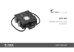 DDS 405 digital dimmer and switcher user manual
