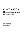 ComTrac/DOS Documentation