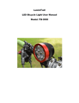 LuminTrail LED Bicycle Light User Manual Model: TB