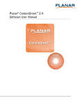Planar® ContentSmart™ 2.4 Software User Manual
