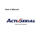 ActivSerial User`s Manual