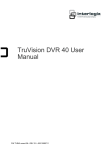 TruVision DVR 40