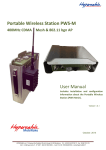 Portable Wireless Station PWS-M User Manual