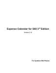 Expense Calendar User`s Guide