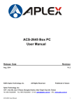 ACS-2645 Box PC User Manual Release Date Revision