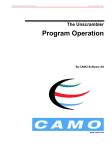 The Unscrambler Program Operation