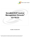 NovaBACKUP Central Management Console