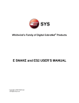 Whirlwind ESnake User`s Manual