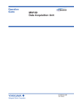 MW100 Data Acquisition Unit Operation Guide