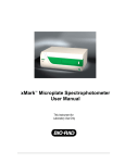 xMark Microplate Spectrophotometer User Manual - Bio-Rad