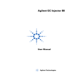 Agilent GC Injector 80 User Manual