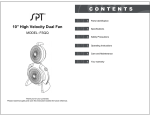 FSQQ 10 Inch Fan User Manual