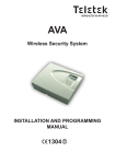 Wireless Security System INSTALLATION AND PROGRAMMING