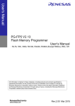 PG-FP5 V2.13 Flash Memory Programmer User`s Manual RL78, 78K