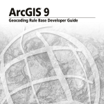 Geocoding Rule Base Developer Guide