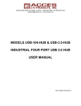USB-104-HUB User Manual - ACCES I/O Products, Inc.