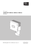 SUNNY BOY 3000-US / 3800-US / 4000-US - User Manual