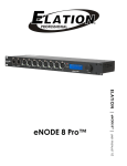 ELATION eNODE8 - USER MANUAL 1.0
