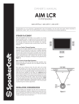 OWNER`S MANUAL AIM LCR