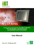 AFOLUX LX Series Panel PC User Manual