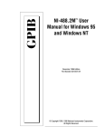NI-488.2M User Manual for Windows 95 and Windows NT