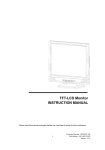 TFT-LCD Monitor INSTRUCTION MANUAL