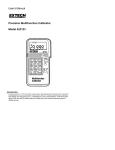 User`s Manual Precision Multifunction Calibrator Model 422123
