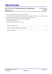 PG-FP5 V2.12 Flash Memory Programmer Release Note