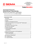 Automated Protocol for Extract-N-Amp™ Plant PCR - Sigma