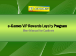 e-Games VIP Rewards Loyalty Program
