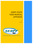 SERFF State USER MANUAL APPENDIX