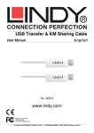 USB Transfer www.lindy.co USB Transfer & KM Sharing Cable www