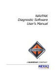 NAVPAK Diagnostic Software User`s Manual
