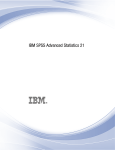 IBM SPSS Advanced Statistics 21