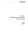 OneWireless XYR 6000 Pressure Transmitter R120 User`s Manual