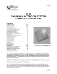 TALKBACK INTERCOM SYSTEM