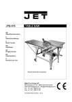 JTS-315 TABLE SAW - Axminster Power Tool Centre