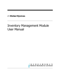 Inventory Management Module User Manual